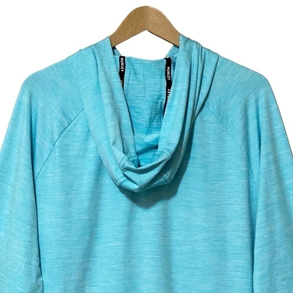 Hurley Performance Hoodie Men’s X-Large Light Blue Surf & Sport Beach Bum NWT - Picture 5 of 9